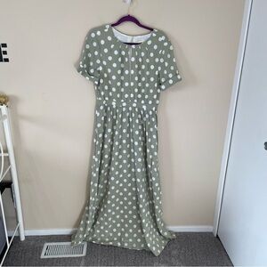 Mara Hoffman Polka Dot Maxi Dress
